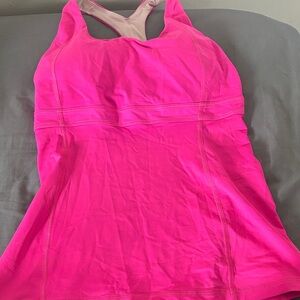lululemon athletica Pink Racerback Tank Top